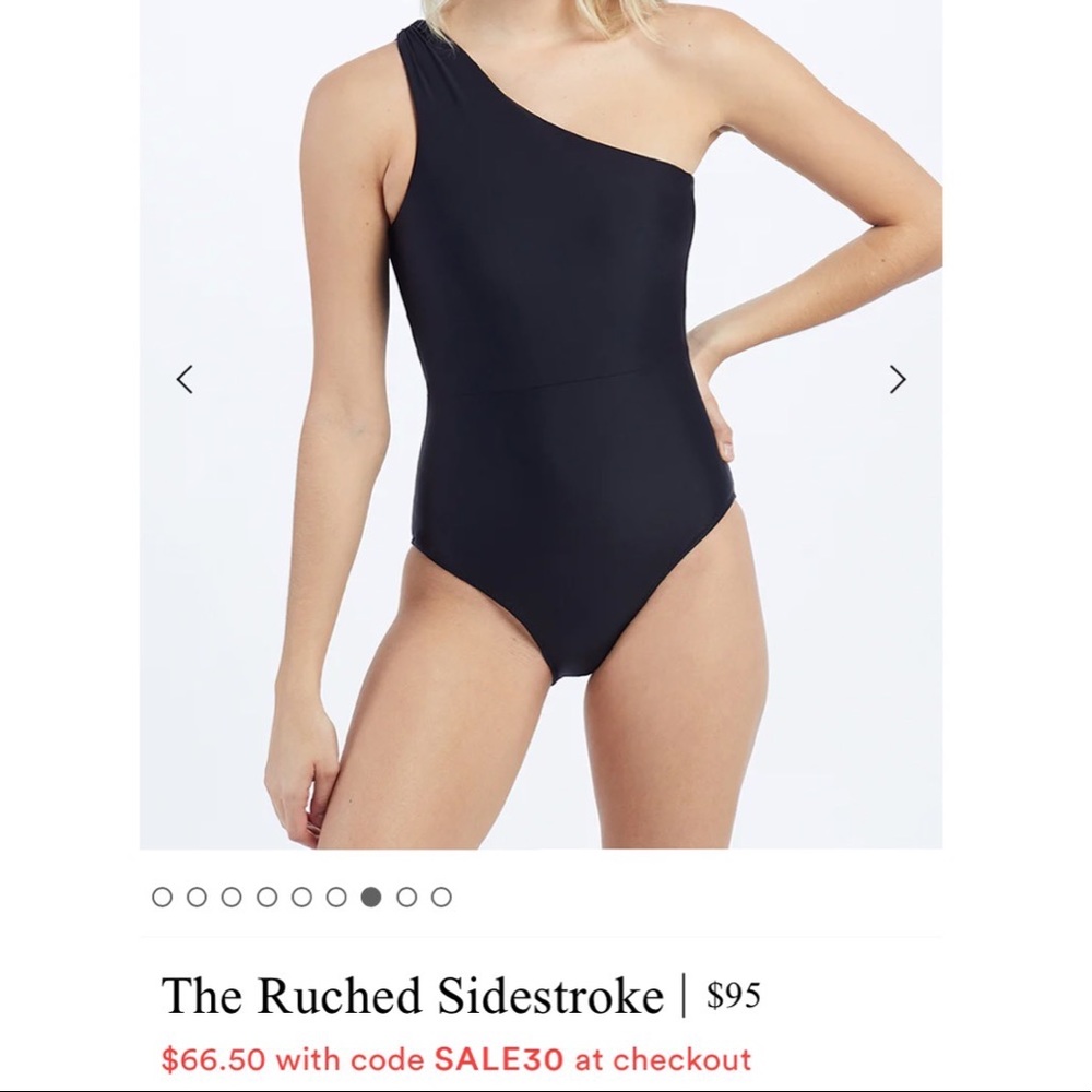 Summersalt Ruched Sidestroke One Piece Bathing Suit